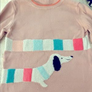 Dachshund Light Pink Sweater (Joules)- Worn Twice